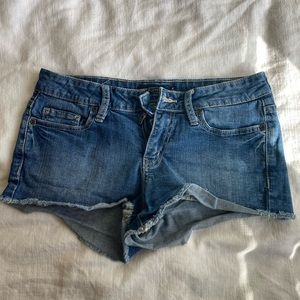 jean shorts love sick low rise size 5